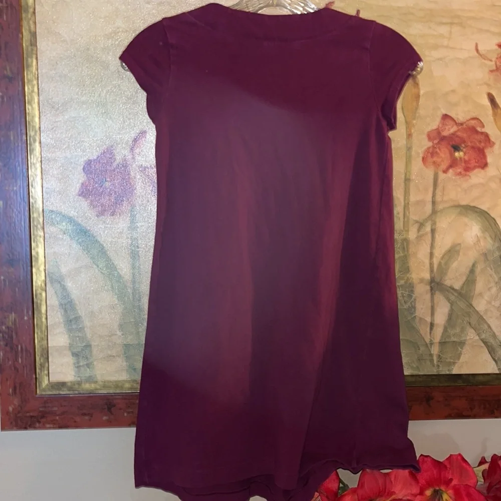 2 Dress Bundle, 1 Gap Burgundy short sleeve & 1 lilt floral sleeveless dress
